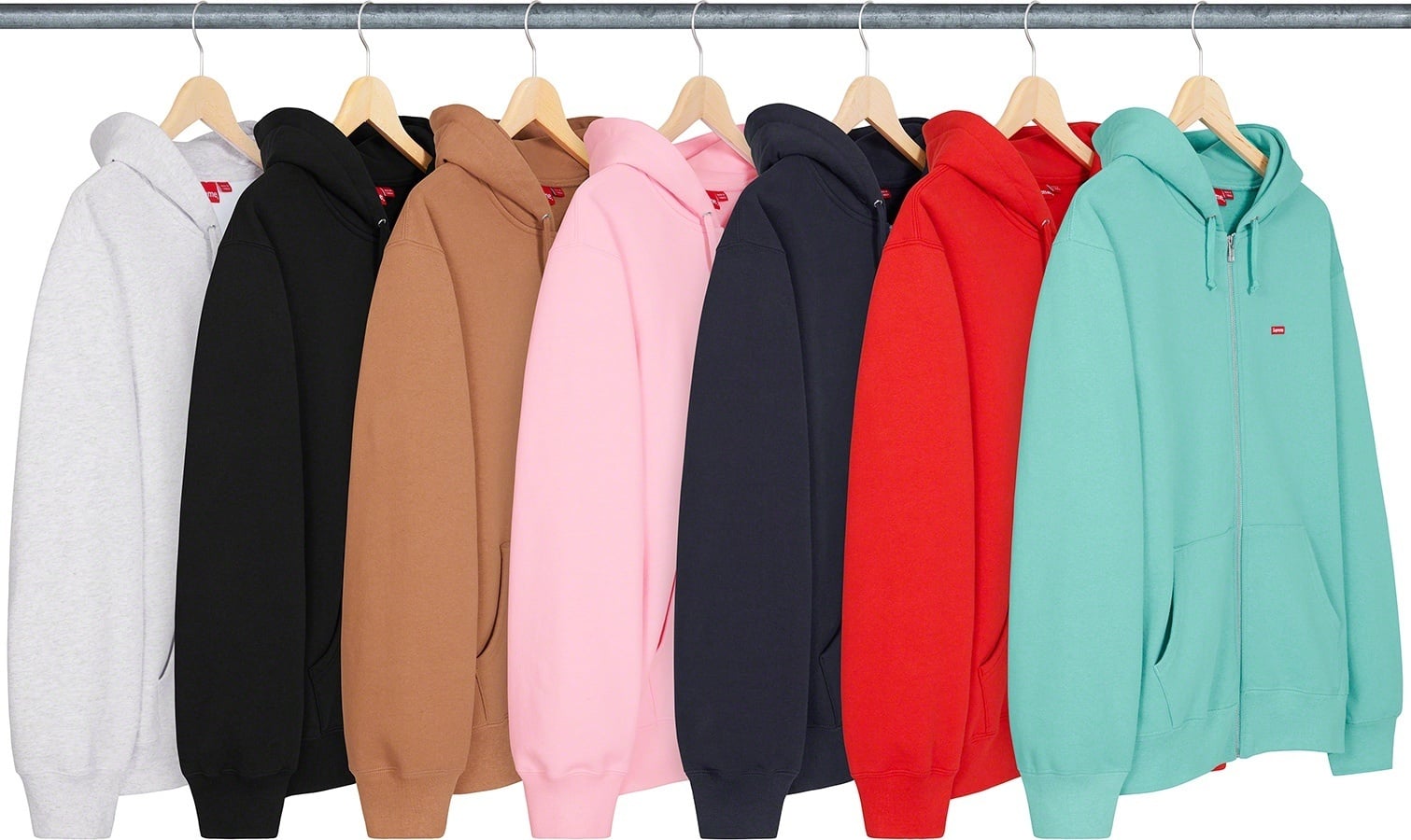 Small Box Zip Up Hooded Sweatshirt